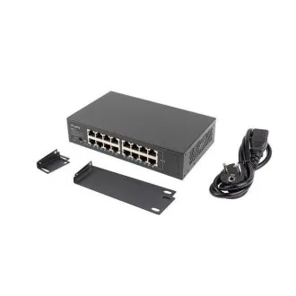 LANBERG PŘEPÍNAČ RSGE-16 16X 1GB GIGABITOVÝ ETHERNET NEŘÍZENÝ RACK 10"/19"