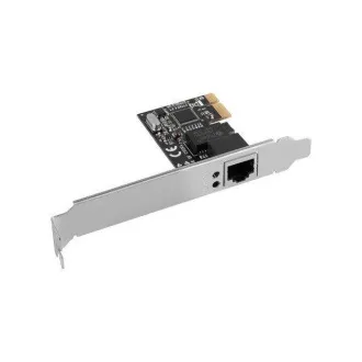 LANBERG PCI-EXPRESS->RJ45 ETHERNETOVÝ ADAPTÉR SÍŤOVÁ KARTA PCI-E X1 1X RJ45 1GB RTL8111C NÍZKÝ PROFIL