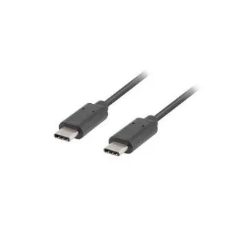LANBERG KABEL USB-C M/M 2.0 1M ČERNÝ LANBERG KABEL USB-C M/M 2.0 1M ČERNÝ