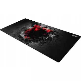 Modecom VOLCANO MERU herní podložka pod myš a klávesnici, 1200x600x3 mm, černá/šedá