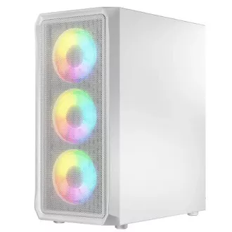 LOGIC PC skříň Portos ARGB MIDI 1x USB 3.0, 2x USB 2.0 + audio, bílá, bez zdroje LOGIC PC skříň Portos ARGB MIDI 1x USB 3.0, 2x USB 2.0 + audio, bílá, bez zdroje
