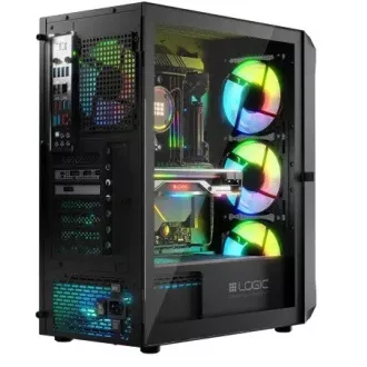LOGIC PC skříň Portos ARGB MIDI 1x USB 3.0, 2x USB 2.0 + audio, černá, bez zdroje LOGIC PC skříň Portos ARGB MIDI 1x USB 3.0, 2x USB 2.0 + audio, černá, bez zdroje