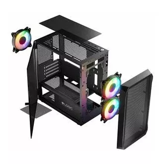 LOGIC PC skříň Portos ARGB MINI 1x USB 3.0, 2x USB 2.0 + audio, černá, bez zdroje LOGIC PC skříň Portos ARGB MINI 1x USB 3.0, 2x USB 2.0 + audio, černá, bez zdroje