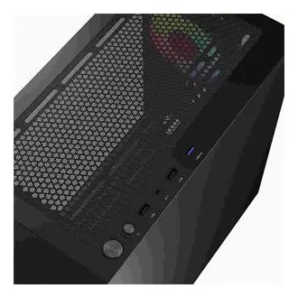 LOGIC PC skříň Portos ARGB MINI 1x USB 3.0, 2x USB 2.0 + audio, černá, bez zdroje LOGIC PC skříň Portos ARGB MINI 1x USB 3.0, 2x USB 2.0 + audio, černá, bez zdroje