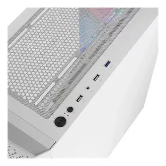 LOGIC PC skříň Aramis ARGB MIDI 1x USB 3.0, 2x USB 2.0 + audio, bílá, bez zdroje