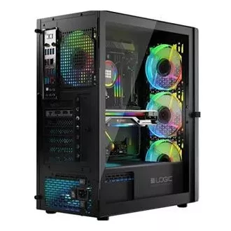 LOGIC PC skříň Aramis ARGB MIDI 1x USB 3.0, 2x USB 2.0 + audio, černá, bez zdroje LOGIC PC skříň Aramis ARGB MIDI 1x USB 3.0, 2x USB 2.0 + audio, černá, bez zdroje