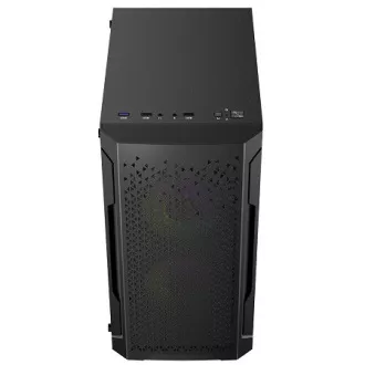 LOGIC PC skříň Aramis ARGB MINI 1x USB 3.0, 2x USB 2.0 + audio, černá, bez zdroje LOGIC PC skříň Aramis ARGB MINI 1x USB 3.0, 2x USB 2.0 + audio, černá, bez zdroje