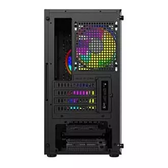 LOGIC PC skříň Aramis ARGB MINI 1x USB 3.0, 2x USB 2.0 + audio, černá, bez zdroje LOGIC PC skříň Aramis ARGB MINI 1x USB 3.0, 2x USB 2.0 + audio, černá, bez zdroje