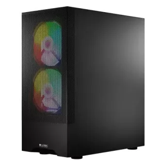 LOGIC PC skříň Arya ARGB MIDI 1x USB 3.0, 2x USB 2.0 + audio, černá, bez zdroje LOGIC PC skříň Arya ARGB MIDI 1x USB 3.0, 2x USB 2.0 + audio, černá, bez zdroje