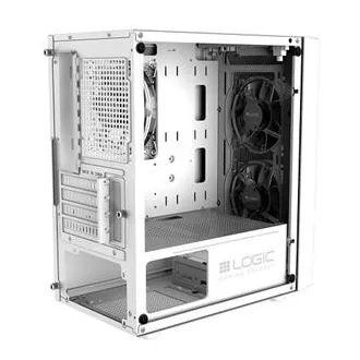 LOGIC PC skříň Atos ARGB MINI 1x USB 3.0, 2x USB 2.0 + audio, bílá, bez zdroje LOGIC PC skříň Atos ARGB MINI 1x USB 3.0, 2x USB 2.0 + audio, bílá, bez zdroje