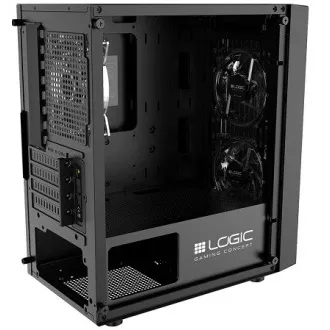 LOGIC PC skříň Atos ARGB MINI 1x USB 3.0, 2x USB 2.0 + audio, černá, bez zdroje