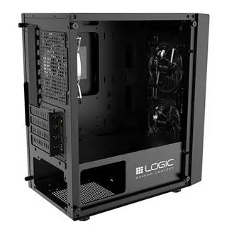 LOGIC PC skříň Atos ARGB MINI 1x USB 3.0, 2x USB 2.0 + audio, černá, bez zdroje
