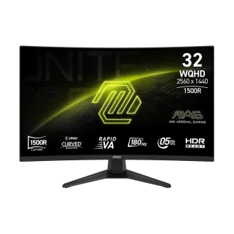 MSI MAG 321CQF E18 Gaming monitor 31,5" Rapid VA zakřivený /2560 x 1440/180Hz/0,5ms/2xHDMI/DP/černá