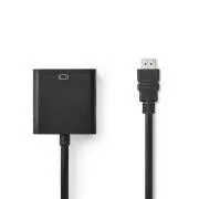 Nedis CCGL59000BK20 - VGA kabel| VGA Zástrčka | VGA Zástrčka | Maximální rozlišení: 1280x768 | 2.00 m | Černá