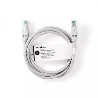 Nedis CCGL85230GY20 - Síťový kabel CAT6 U/UTP | RJ45 Zástrčka | RJ45 Zástrčka | 2.00 m | Kulatý | PVC | Šedá