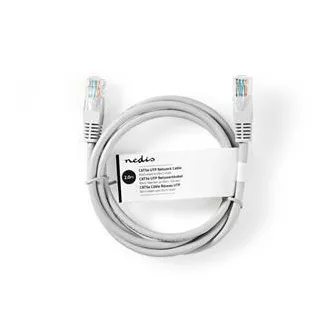 Nedis CCGL85230GY20 - Síťový kabel CAT6 U/UTP | RJ45 Zástrčka | RJ45 Zástrčka | 2.00 m | Kulatý | PVC | Šedá