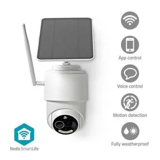 Nedis WIFICO14CWT - SmartLife Venkovní Kamera | Wi-Fi | 3MP Full HD 1296p | IP65 | Cloud / Micro SD | 5 V DC | Noční vid Nedis WIFICO14CWT - SmartLife Venkovní Kamera | Wi-Fi | 3MP Full HD 1296p | IP65 | Cloud / Micro SD | 5 V DC | Noční vid