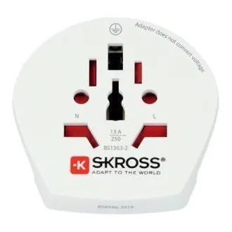 Skross SKR1500211EC- Cestovní Adaptér Svět do Evropy pro 2 a 3pólová zařízení z více než 220 destinací Skross SKR1500211EC- Cestovní Adaptér Svět do Evropy pro 2 a 3pólová zařízení z více než 220 destinací
