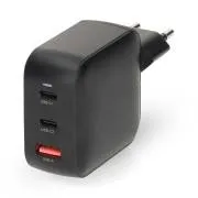 Nedis WCGPD45W100WT- Síťová Nabíječka | 45 W | GaN | PD3.0 | Funkce rychlého nabíjení | 2 výstupy | 2x USB-C | Bílá