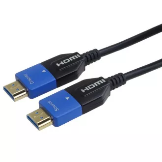 PremiumCord Ultra High Speed HDMI 2.1 optický kabel 8K@60Hz 4K@120Hz 7m zlacený