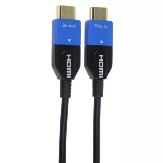 PremiumCord Ultra High Speed HDMI 2.1 optický kabel 8K@60Hz 4K@120Hz 10m zlacený