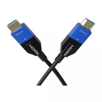 PremiumCord Ultra High Speed HDMI 2.1 optický kabel 8K@60Hz 4K@120Hz 10m zlacený