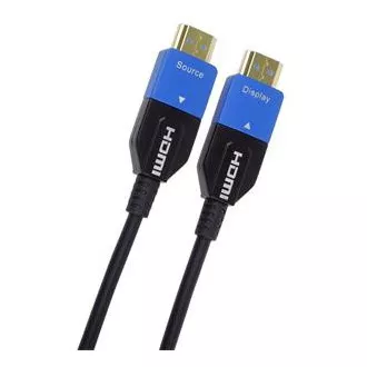 PremiumCord Ultra High Speed HDMI 2.1 optický kabel 8K@60Hz 4K@120Hz 10m zlacený