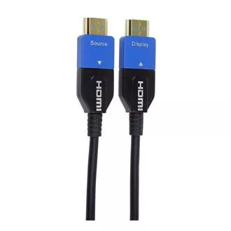 PremiumCord Ultra High Speed HDMI 2.1 optický kabel 8K@60Hz 4K@120Hz 10m zlacený