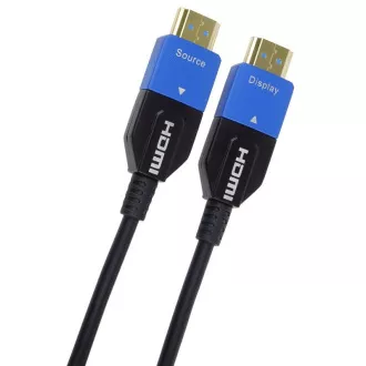 PremiumCord Ultra High Speed HDMI 2.1 optický kabel 8K@60Hz 4K@120Hz 15m zlacený