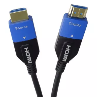 PremiumCord Ultra High Speed HDMI 2.1 optický kabel 8K@60Hz 4K@120Hz 20m zlacený