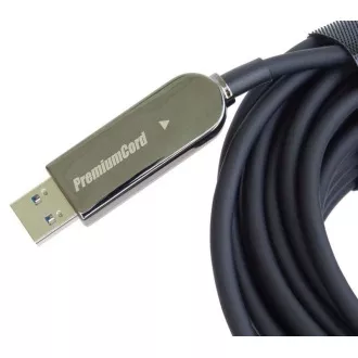 PremiumCord USB3.0 + 2.0 prodlužovací optický AOC kabel A/Male - A/Female 7m