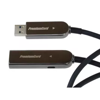 PremiumCord USB3.0 + 2.0 prodlužovací optický AOC kabel A/Male - A/Female 7m