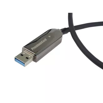 PremiumCord USB3.0 + 2.0 prodlužovací optický AOC kabel A/Male - A/Female 7m