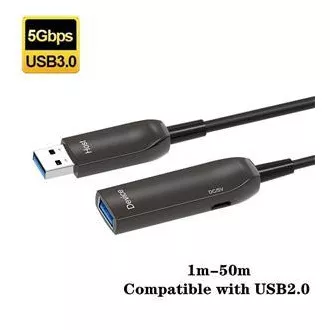 PremiumCord USB3.0 + 2.0 prodlužovací optický AOC kabel A/Male - A/Female 7m