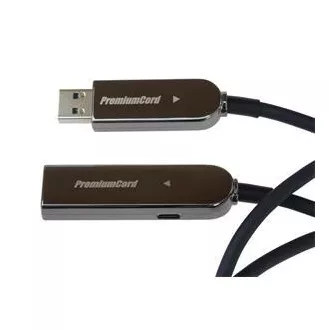 PremiumCord USB3.0 + 2.0 prodlužovací optický AOC kabel A/Male - A/Female 7m