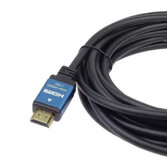 PremiumCord Ultra HDTV 4K@60Hz kabel HDMI 2.0b kovové+zlacené konektory 0,5m