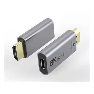 PremiumCord Adaptér USB-C na HDMI rozlišení obrazu 8K@60Hz,4K@144Hz Aluminium
