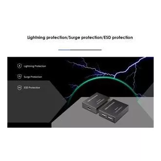 PremiumCord 4-port USB 2.0 extender po Cat5/Cat5e/Cat6 do 150m
