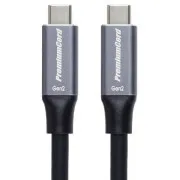 PremiumCord USB-C kabel ( USB 3.2 GEN 2, 5A, 100W, 10Gbit/s ) černý 5m