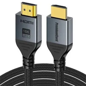 PremiumCord Ultra HD HDMI 2.2 kabel 16K@60Hz, 8K@240Hz, 4K@480Hz zlacené 1,5m PremiumCord Ultra HD HDMI 2.2 kabel 16K@60Hz, 8K@240Hz, 4K@480Hz zlacené 1,5m