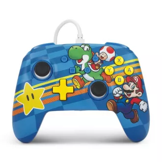 PowerA Enhanced Kabelový ovladač pro Nintendo Switch - Super Mario Mushroom Kingdom Friends PowerA Enhanced Kabelový ovladač pro Nintendo Switch - Super Mario Mushroom Kingdom Friends