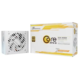 SEASONIC zdroj 850W Core GX-850, ATX 3.1, 80+ Gold, bílý