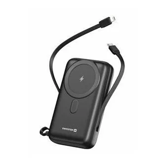 SWISSTEN POWER BANK 20000 mAh PD 20W S INTEGROVANÝMI KABELY USB-C A LIGHTNING (kompatibilní s MagSafe) SWISSTEN POWER BANK 20000 mAh PD 20W S INTEGROVANÝMI KABELY USB-C A LIGHTNING (kompatibilní s MagSafe)