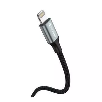 SWISSTEN DATOVÝ KABEL TEXTILE II USB-C / LIGHTNING 1,5 M ČERNÝ SWISSTEN DATOVÝ KABEL TEXTILE II USB-C / LIGHTNING 1,5 M ČERNÝ