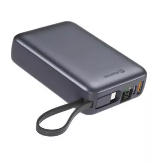 SWISSTEN POWER BANK 20000 mAh S INTEGROVANÝMI KABELY USB-C A LIGHTNING VESMÍRNĚ STŘÍBRNÁ SWISSTEN POWER BANK 20000 mAh S INTEGROVANÝMI KABELY USB-C A LIGHTNING VESMÍRNĚ STŘÍBRNÁ