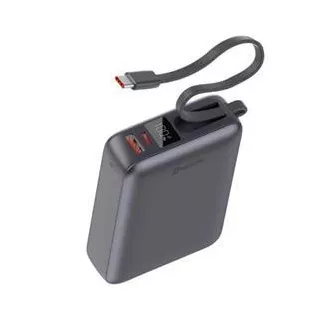 SWISSTEN POWER BANK 20000 mAh 45W S INTEGROVANÝM KABELEM USB-C VESMÍRNĚ STŘÍBRNÁ