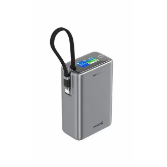 SWISSTEN POWER BANK CESTOVNÍ 25000 mAh (96.25Wh) 100W S INTEGROVANÝM KABELEM USB-C ŠEDÁ SWISSTEN POWER BANK CESTOVNÍ 25000 mAh (96.25Wh) 100W S INTEGROVANÝM KABELEM USB-C ŠEDÁ