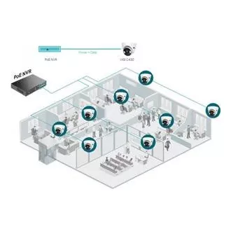 TP-Link VIGI C430(2.8mm) Turret kamera, 3MP, 2.8mm, Full-Color