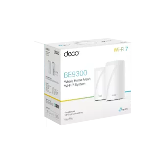 TP-Link Deco BE65(2-pack) BE9300 Třípásmový systém Mesh WiFi 7 pro celou domácnost, 4x 2.5GLAN, USB, 2,4/5/6GHz, HomeShield