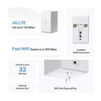 MERCUSYS MB110-4G - N300Mbps Bezdrátový LTE Modem a router